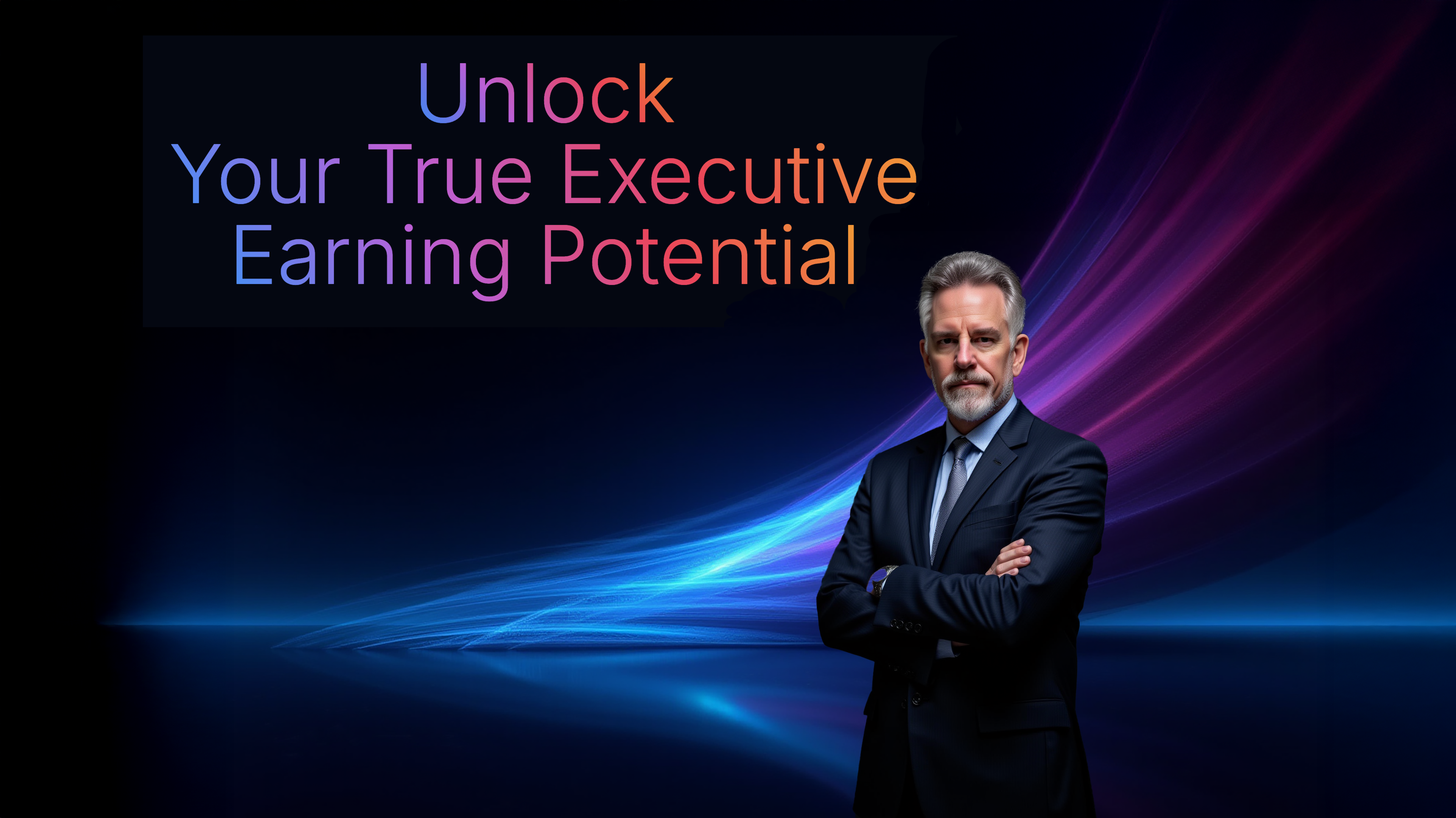 Executive Portrait with Abstract Background